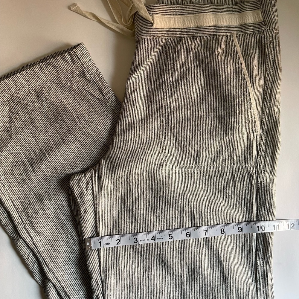 C.A.S.L.O.N Women's gray and withe striped, light and casual Sz Small - Picture 6 of 10